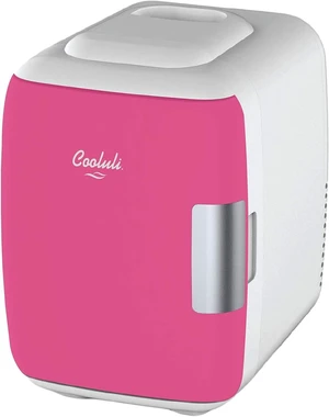 Cooluli Mini Fridge Electric Cooler and Warmer (4 Liter / 6 Can): AC/DC Portable Thermoelectric System w/Exclusive On the Go USB Power Bank Option (Fuchsia) Cooluli Mini Fridge Electric Cooler and Warmer (4 Liter / 6 Can): AC/DC Portable Thermoelectric System w/Exclusive On the Go USB Power Bank Option (Fuchsia)