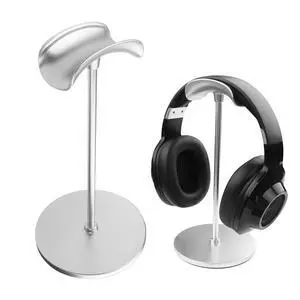 Desktop Headphone Stand, Aluminum Alloy Headset Stand for Desk with Curved Headphone Rest & Anti-Slip Base,Heavy Base Desk Stand Headphones Support Accessory(Silver) Desktop Headphone Stand, Aluminum Alloy Headset Stand for Desk with Curved Headphone Rest & Anti-Slip Base,Heavy Base Desk Stand Headphones Support Accessory(Silver)