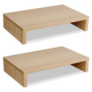 Wood Monitor Stand Riser-2 Packs, Maple Wood Monitor Stand Riser-2 Packs, Maple