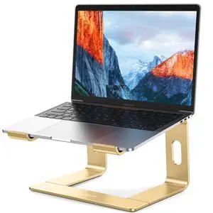 LS03 Aluminum Laptop Stand, Ergonomic Detachable Computer Stand, Notebook Riser, Laptop Mount Compatible with Air, Pro, Dell, HP, Lenovo More 10-15.6" Laptops, Gold LS03 Aluminum Laptop Stand, Ergonomic Detachable Computer Stand, Notebook Riser, Laptop Mount Compatible with Air, Pro, Dell, HP, Lenovo More 10-15.6" Laptops, Gold