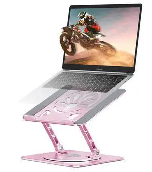 Adjustable Laptop Stand for Desk-360° Rotating Foldable Laptop Holder Ergonomic Laptop Riser for MacBook Pro/Air Dell HP Lenovo Notebook up to 16",Pink Adjustable Laptop Stand for Desk-360° Rotating Foldable Laptop Holder Ergonomic Laptop Riser for MacBook Pro/Air Dell HP Lenovo Notebook up to 16",Pink