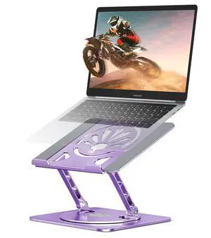 Adjustable Laptop Stand for Desk-360° Rotating Foldable Laptop Holder Ergonomic Laptop Riser for MacBook Pro/Air Dell HP Lenovo Notebook up to 16",Purple Adjustable Laptop Stand for Desk-360° Rotating Foldable Laptop Holder Ergonomic Laptop Riser for MacBook Pro/Air Dell HP Lenovo Notebook up to 16",Purple