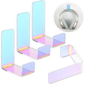4 Pieces Headphone Hanger Headset Stand Holder Adhesive Wall Mount Headphone Hook for Desk Acrylic Gaming Earphones Hanger with Glues for Earphone Controller(Colorful) 4 Pieces Headphone Hanger Headset Stand Holder Adhesive Wall Mount Headphone Hook for Desk Acrylic Gaming Earphones Hanger with Glues for Earphone Controller(Colorful)