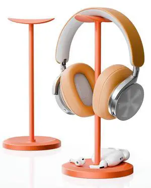 Headphone Stand, Desktop Headset Holder, Orange Headphone Stand, Desktop Headset Holder, Orange