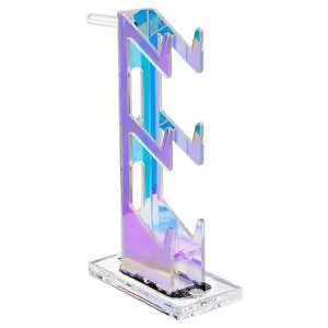 Game Controller Holder with Light Colorful Acrylic Headphones Stand with 3 Modes 7 Colors USB Charging Port for PS4, PS5, PC Universal Design (3 Tiers with Lights) Game Controller Holder with Light Colorful Acrylic Headphones Stand with 3 Modes 7 Colors USB Charging Port for PS4, PS5, PC Universal Design (3 Tiers with Lights)