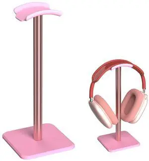 Headphone Stand - Headset Stand with Aluminum Hanger (Pink) Headphone Stand - Headset Stand with Aluminum Hanger (Pink)