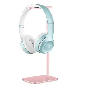 Headphone Stand Aluminum, Headset Holder with Solid Metal Base for Desk, Compatible with Most Headphones (Rose Gold) Headphone Stand Aluminum, Headset Holder with Solid Metal Base for Desk, Compatible with Most Headphones (Rose Gold)