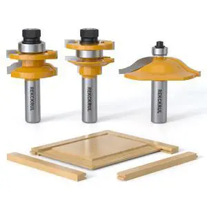 Professional 3PCS Ogee Style Rail and Stile Router Bit Set 1/2 Inch Professional 3PCS Ogee Style Rail and Stile Router Bit Set 1/2 Inch