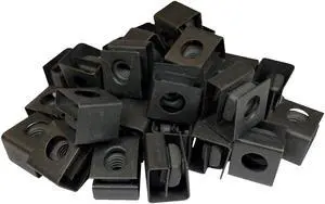 ® Black 12-24 Slide-on Cage Nuts 25 Pack - USA Made ® Black 12-24 Slide-on Cage Nuts 25 Pack - USA Made