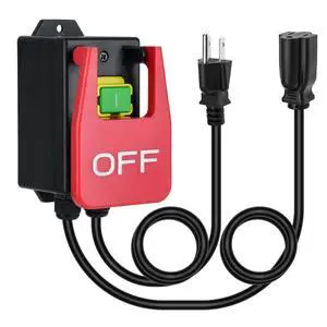 110V Single Phase On/Off Switch, Ortis Router Table Switch with Large Stop Sign Paddle Easy Contact for Quick Power Off for Table Saws and Other Electrical Equipment 110V Single Phase On/Off Switch, Ortis Router Table Switch with Large Stop Sign Paddle Easy Contact for Quick Power Off for Table Saws and Other Electrical Equipment