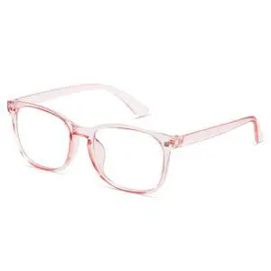 Blue Light Glasses for Computer & Gaming - Transparent Pink Blue Light Glasses for Computer & Gaming - Transparent Pink