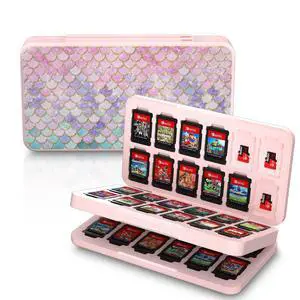 Switch Game Card Case, 48 Game & 24 Micro SD Slots, Magnetic Case Switch Game Card Case, 48 Game & 24 Micro SD Slots, Magnetic Case