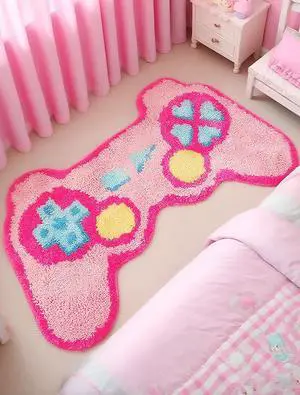 Cute Pink Kawaii Gaming Gamer Rugs Carpet for Bedroom Aesthetic, Cutecore Gamer Girl Dorm Room Bedroom Decor Aesthetic for Teen Girls Cute Pink Kawaii Gaming Gamer Rugs Carpet for Bedroom Aesthetic, Cutecore Gamer Girl Dorm Room Bedroom Decor Aesthetic for Teen Girls