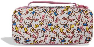 x Sanrio Carrying Case for Nintendo Switch 2, Switch 1, Lite, OLED, Protective Travel Case with Game Cartridge Storage | Hello Kitty Pink Bows x Sanrio Carrying Case for Nintendo Switch 2, Switch 1, Lite, OLED, Protective Travel Case with Game Cartridge Storage | Hello Kitty Pink Bows