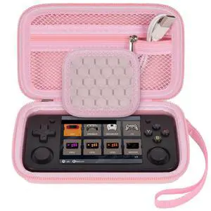 Case for Anbernic RG35XX H RG28XX Retroid Game Console, Pink Case for Anbernic RG35XX H RG28XX Retroid Game Console, Pink