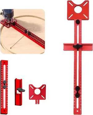 4 in 1 Router Milling Groove Bracket,Aluminum Alloy Router Circle Cutting Jig,Router Guide for Cutting Circles,Multifunctional Adjustable Router Jig Tool for Woodworking 4 in 1 Router Milling Groove Bracket,Aluminum Alloy Router Circle Cutting Jig,Router Guide for Cutting Circles,Multifunctional Adjustable Router Jig Tool for Woodworking
