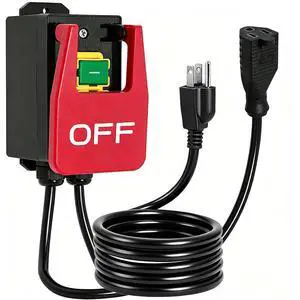 110V 16A Table Saw Paddle Switch with Emergency Stop, Heavy Duty Router Table Switch and Safety Power Tool Switch for Drill Presses, Woodworking Equipment, Plug-in Design with 5.5ft Cord 110V 16A Table Saw Paddle Switch with Emergency Stop, Heavy Duty Router Table Switch and Safety Power Tool Switch for Drill Presses, Woodworking Equipment, Plug-in Design with 5.5ft Cord