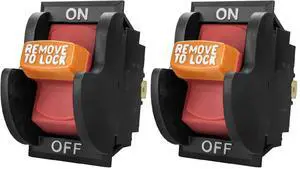120V/230V Dual Voltage On/Off Safety Toggle Switch for Power Tools, Fits Table Saw, Router Table, Drill Press, Bench Saw, Band Saw, Dust Collectors & Other Electrical Equipment (71353) 120V/230V Dual Voltage On/Off Safety Toggle Switch for Power Tools, Fits Table Saw, Router Table, Drill Press, Bench Saw, Band Saw, Dust Collectors & Other Electrical Equipment (71353)