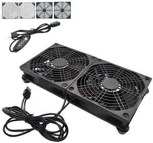 SV12025S05 Dual 120mm USB 5V 3-Speed Equipment Cooling Fan SV12025S05 Dual 120mm USB 5V 3-Speed Equipment Cooling Fan