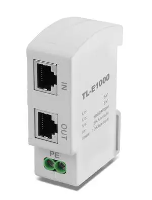 Ethernet Surge Protector 1000Mbps DIN Rail Network Surge Protector LAN Network CAT5/CAT6 Thunder Arrestor for Network Devices, Routers, and Switches Imax 10Ka (36mm DIN-Rail mounting) Ethernet Surge Protector 1000Mbps DIN Rail Network Surge Protector LAN Network CAT5/CAT6 Thunder Arrestor for Network Devices, Routers, and Switches Imax 10Ka (36mm DIN-Rail mounting)