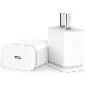 USB C Charger USBC Wall Charger Block 20W Power Adapter Type C 2 Pack for iPhone 17/17 Pro/17 Pro Max/17 Air/16/15/14 USB C Charger USBC Wall Charger Block 20W Power Adapter Type C 2 Pack for iPhone 17/17 Pro/17 Pro Max/17 Air/16/15/14
