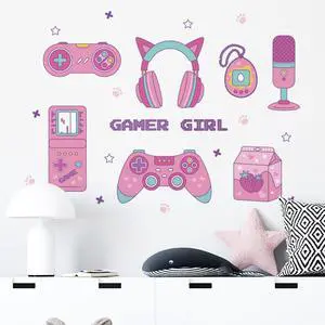 Gaming Wall Decor Pink Gamepad Headphone Prints Game Picture Game Painting Gamer Sign Poster for Girls Kids Room Bedroom Gaming Wall Decor Pink Gamepad Headphone Prints Game Picture Game Painting Gamer Sign Poster for Girls Kids Room Bedroom