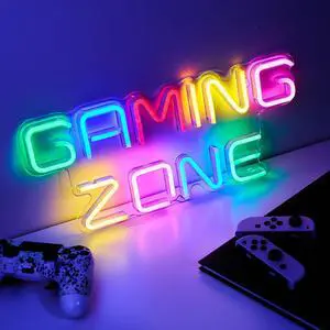 Neon Lights Gamer Room Decor, LED Gaming Lights, Boys Bedroom Decor Neon Lights Gamer Room Decor, LED Gaming Lights, Boys Bedroom Decor