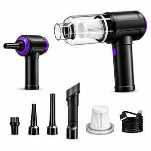 14.5KPA Computer Keyboard Vacuum Cleaner & 110000RPM Electric Air Duster 3-in-1, Replaces Canned Air, for PC Tower & Car Laptop Sewing Machine Portable Keyboard Vac USB Desk Crumbs Dust Cleaners 14.5KPA Computer Keyboard Vacuum Cleaner & 110000RPM Electric Air Duster 3-in-1, Replaces Canned Air, for PC Tower & Car Laptop Sewing Machine Portable Keyboard Vac USB Desk Crumbs Dust Cleaners