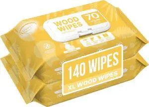 Wood Furniture Cleaner Wipes 70 Count (2 Packs), XL 8x10 Inch | Clean, Protect, Polish Wood Tables, Chairs, Cabinets, Desks, With Vitamin E Gentle For Skin, Lemon Scent Wood Furniture Cleaner Wipes 70 Count (2 Packs), XL 8x10 Inch | Clean, Protect, Polish Wood Tables, Chairs, Cabinets, Desks, With Vitamin E Gentle For Skin, Lemon Scent