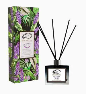 Lavender Reed Diffuser Set with Sticks 3.4 Fl Oz | Lavender Home Fragrance Diffuser with Reed Sticks for Bathroom, Bedroom, Office Decor, and Gift-Ready Scent Lavender Reed Diffuser Set with Sticks 3.4 Fl Oz | Lavender Home Fragrance Diffuser with Reed Sticks for Bathroom, Bedroom, Office Decor, and Gift-Ready Scent