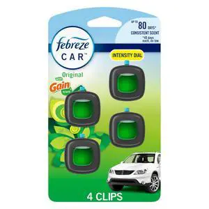 Car Air Freshener, Odor-Fighting Automotive Vent Clip, Scented Car Accessories, Long Lasting for Strong Odors, Gain Original Scent, 4 Count Car Air Freshener, Odor-Fighting Automotive Vent Clip, Scented Car Accessories, Long Lasting for Strong Odors, Gain Original Scent, 4 Count