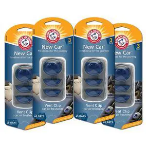 AH8203NC New Car Freshness Vent Clip for Car Air Freshener 4 Pack of 3 Piece in Each AH8203NC New Car Freshness Vent Clip for Car Air Freshener 4 Pack of 3 Piece in Each