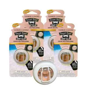 Smart Scent Vent Clip Car Air Freshener, Odor Neutralizing Car Fragrance, Pink Sands (Pack of 4) Smart Scent Vent Clip Car Air Freshener, Odor Neutralizing Car Fragrance, Pink Sands (Pack of 4)