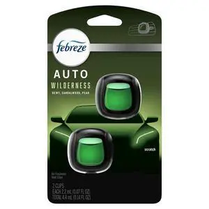 AUTO Air Freshener, Odor-Fighting Automotive Vent Clip, Scented Car Accessories, Long Lasting for Strong Odors, Wilderness Scent, 2 Count AUTO Air Freshener, Odor-Fighting Automotive Vent Clip, Scented Car Accessories, Long Lasting for Strong Odors, Wilderness Scent, 2 Count