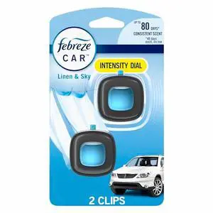 Car Air Fresheners, Linen & Sky, Odor Fighter for Strong Odors Car Vent Clips (2 Count) Car Air Fresheners, Linen & Sky, Odor Fighter for Strong Odors Car Vent Clips (2 Count)