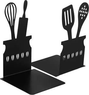 Cookbook Bookends Cute Spoon Decorative Bookends for Kitchen | Versatile Kitchen and Home Decor, 5.9x3.9x3.9 Inch, Unique Cookbook Organizer, for Housewarming Cooking Lover Gifts Cookbook Bookends Cute Spoon Decorative Bookends for Kitchen | Versatile Kitchen and Home Decor, 5.9x3.9x3.9 Inch, Unique Cookbook Organizer, for Housewarming Cooking Lover Gifts