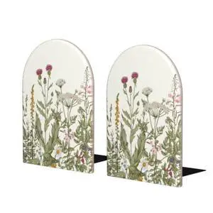 Wild Flower Herbs Bookends Decorative Antique Floral Book Ends for Shelves Heavy Books Holder Organizer Non-Slip Desk Book End for Kids Room Office School Kitchen Home Desktop Decor 1 Pairs Wild Flower Herbs Bookends Decorative Antique Floral Book Ends for Shelves Heavy Books Holder Organizer Non-Slip Desk Book End for Kids Room Office School Kitchen Home Desktop Decor 1 Pairs