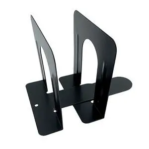 Steel Non-Skid Metal Book Ends for Shelves Heavy Duty Bookends, Black, Pair (1/3/8/20/80 pr) (1) Steel Non-Skid Metal Book Ends for Shelves Heavy Duty Bookends, Black, Pair (1/3/8/20/80 pr) (1)