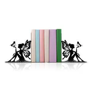 Cute Book Ends for Shelves Decorative Fairy & Butterfly Design Cute Book Ends for Shelves Decorative Fairy & Butterfly Design