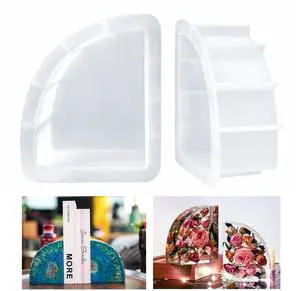 Bookends Resin Molds, 1 Pair Geode Book Organize Moulds Silicone Large, Crystal Epoxy Resin Molds for Books, Desktop Organizer, Office Home Decoration, Gift Bookends Resin Molds, 1 Pair Geode Book Organize Moulds Silicone Large, Crystal Epoxy Resin Molds for Books, Desktop Organizer, Office Home Decoration, Gift
