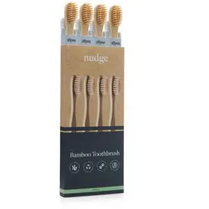 Natural Bamboo Toothbrushes with Bamboo Bristles, Soft Bristles Toothbrush, Biodegradable, Eco-Friendly, Sustainable Material, BPA Free (Pack of 4) Natural Bamboo Toothbrushes with Bamboo Bristles, Soft Bristles Toothbrush, Biodegradable, Eco-Friendly, Sustainable Material, BPA Free (Pack of 4)
