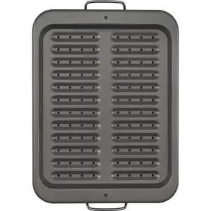 Everyday Nonstick Steel Broiler Pan, 11.5" x 14.25", Gray Everyday Nonstick Steel Broiler Pan, 11.5" x 14.25", Gray