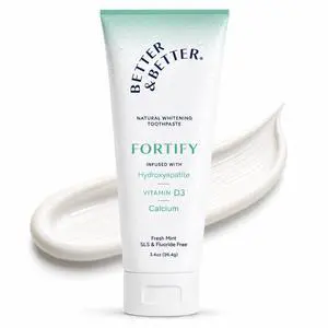 Fortify | Hydroxyapatite Toothpaste | Remineralize Enamel with Vitamin D3 & Calcium | Fluoride-Free, SLS-Free | Natural Whitening | Fresh Mint | 3.4oz Fortify | Hydroxyapatite Toothpaste | Remineralize Enamel with Vitamin D3 & Calcium | Fluoride-Free, SLS-Free | Natural Whitening | Fresh Mint | 3.4oz