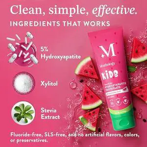 Kid's Watermelon Toothpaste and Kid's Tongue Scraper Kid's Watermelon Toothpaste and Kid's Tongue Scraper