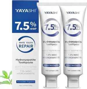 Nano Hydroxyapatite Toothpastes for Enamel Protection Fluoride Free | Tooth Strengthening, Gentle Mint, Fresh Breath, Daily Use for Oral Health (Gentle Mint) Nano Hydroxyapatite Toothpastes for Enamel Protection Fluoride Free | Tooth Strengthening, Gentle Mint, Fresh Breath, Daily Use for Oral Health (Gentle Mint)