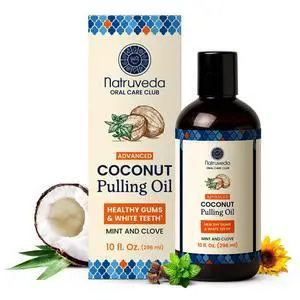 Coconut Oil Pulling Mouthwash Natural Whitening Ayurvedic Rinse | Fresh Mint Blend | Coconut Oil Pulling for Teeth & Gums | Whyte Oil Pulling | Aceite de Coco para Los Dientes -10 oz Coconut Oil Pulling Mouthwash Natural Whitening Ayurvedic Rinse | Fresh Mint Blend | Coconut Oil Pulling for Teeth & Gums | Whyte Oil Pulling | Aceite de Coco para Los Dientes -10 oz