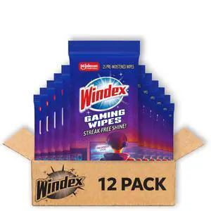 Gaming Cleaning Wipes, Ammonia-Free Anti-Static Electronics Cleaner for Consoles, Controllers, Screen, TV, Computer Monitor & Keyboard, Streak-Free Pre-Moistened, 25 Count (Pack of 12) Gaming Cleaning Wipes, Ammonia-Free Anti-Static Electronics Cleaner for Consoles, Controllers, Screen, TV, Computer Monitor & Keyboard, Streak-Free Pre-Moistened, 25 Count (Pack of 12)