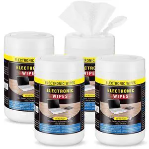 4 Pack 240 Count Electronic Screen Cleaning Wipes,Standard Style | Screen Cleaner Wipes, Computer, Laptop, Monitor, Lens, Phone, TV Screens and Keyboard Cleaning 4 Pack 240 Count Electronic Screen Cleaning Wipes,Standard Style | Screen Cleaner Wipes, Computer, Laptop, Monitor, Lens, Phone, TV Screens and Keyboard Cleaning