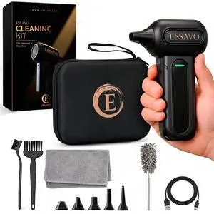 Compressed Air Duster 130,000RPM Cordless Portable Electric Air Duster with Brushless Motor & LED Light, 4 Speeds, USB-C Rechargeable for Keyboard, Computer, Car & Home Cleaning Compressed Air Duster 130,000RPM Cordless Portable Electric Air Duster with Brushless Motor & LED Light, 4 Speeds, USB-C Rechargeable for Keyboard, Computer, Car & Home Cleaning