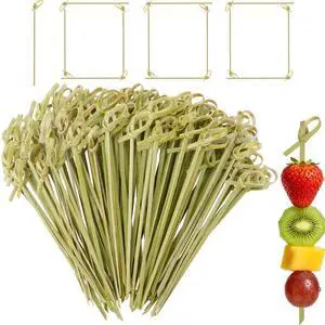 1000PCS Bulk Cocktail Picks, 4.7 IN Handmade Natural Bamboo Knot Skewers | Fancy Toothpicks for Appetizers, Food Garnish Sticks for Fruit, Drinks, Sandwich, Charcuterie Accessories, Party Supplies 1000PCS Bulk Cocktail Picks, 4.7 IN Handmade Natural Bamboo Knot Skewers | Fancy Toothpicks for Appetizers, Food Garnish Sticks for Fruit, Drinks, Sandwich, Charcuterie Accessories, Party Supplies